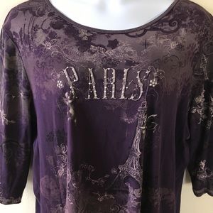 Essentials Purple Paris Top-3X.